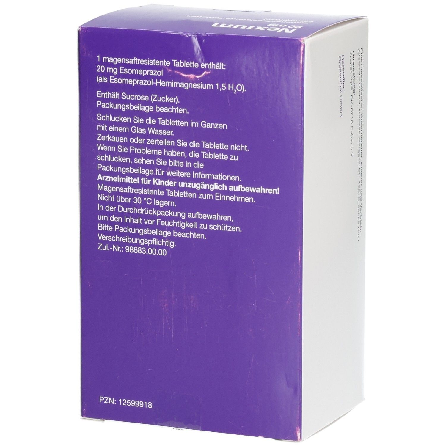 NEXIUM 20 mg magensaftresistente Tabletten