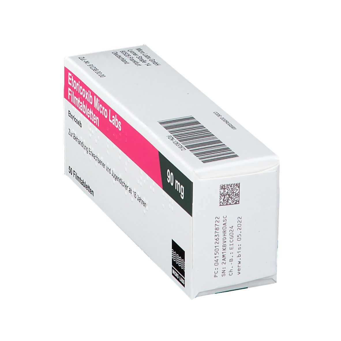 Etoricoxib Micro Labs 90 mg Filmtabletten 50 St