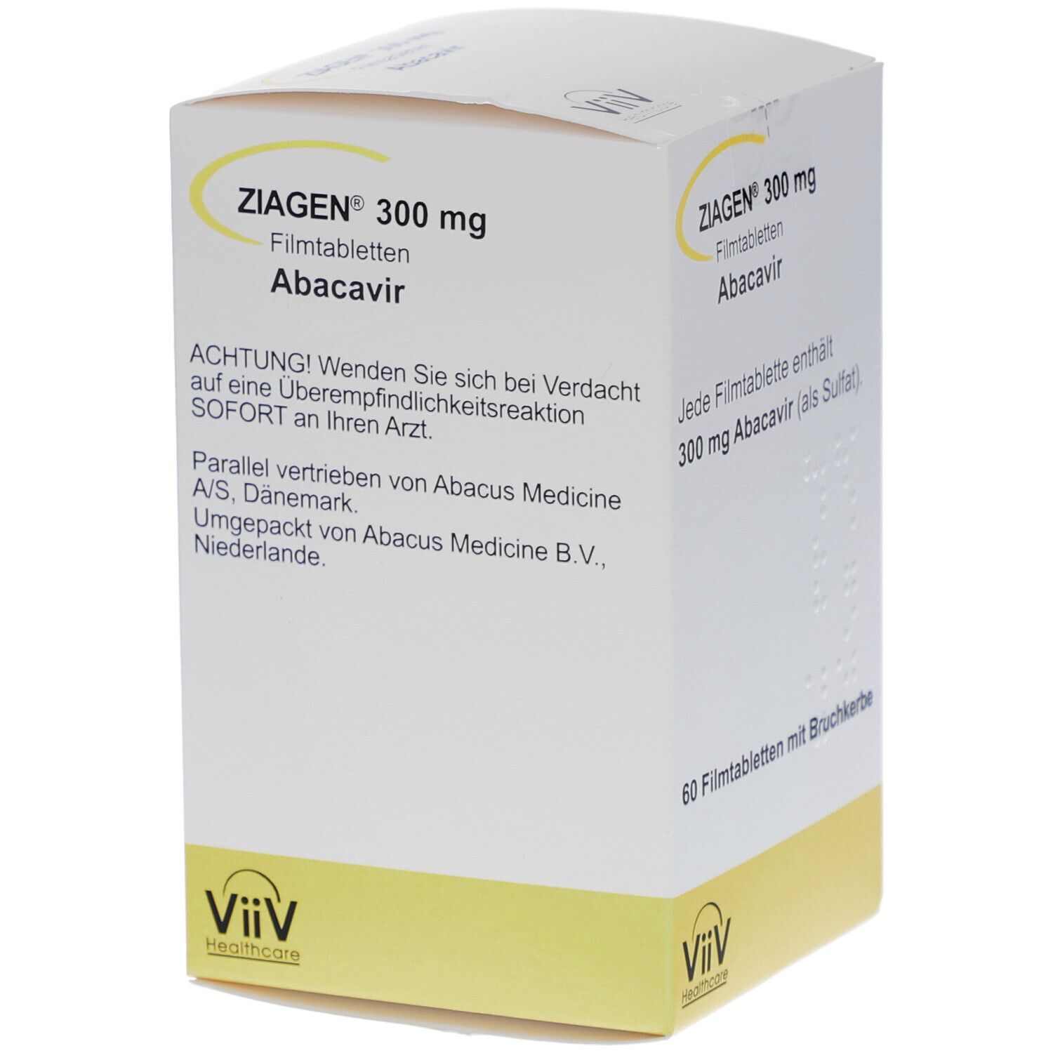 Ziagen 300 mg Filmtabletten 60 St