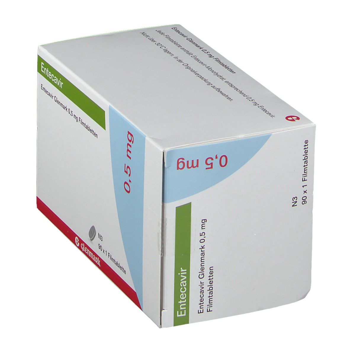 Entecavir Glenmark 0,5 mg Filmtabletten 90 St