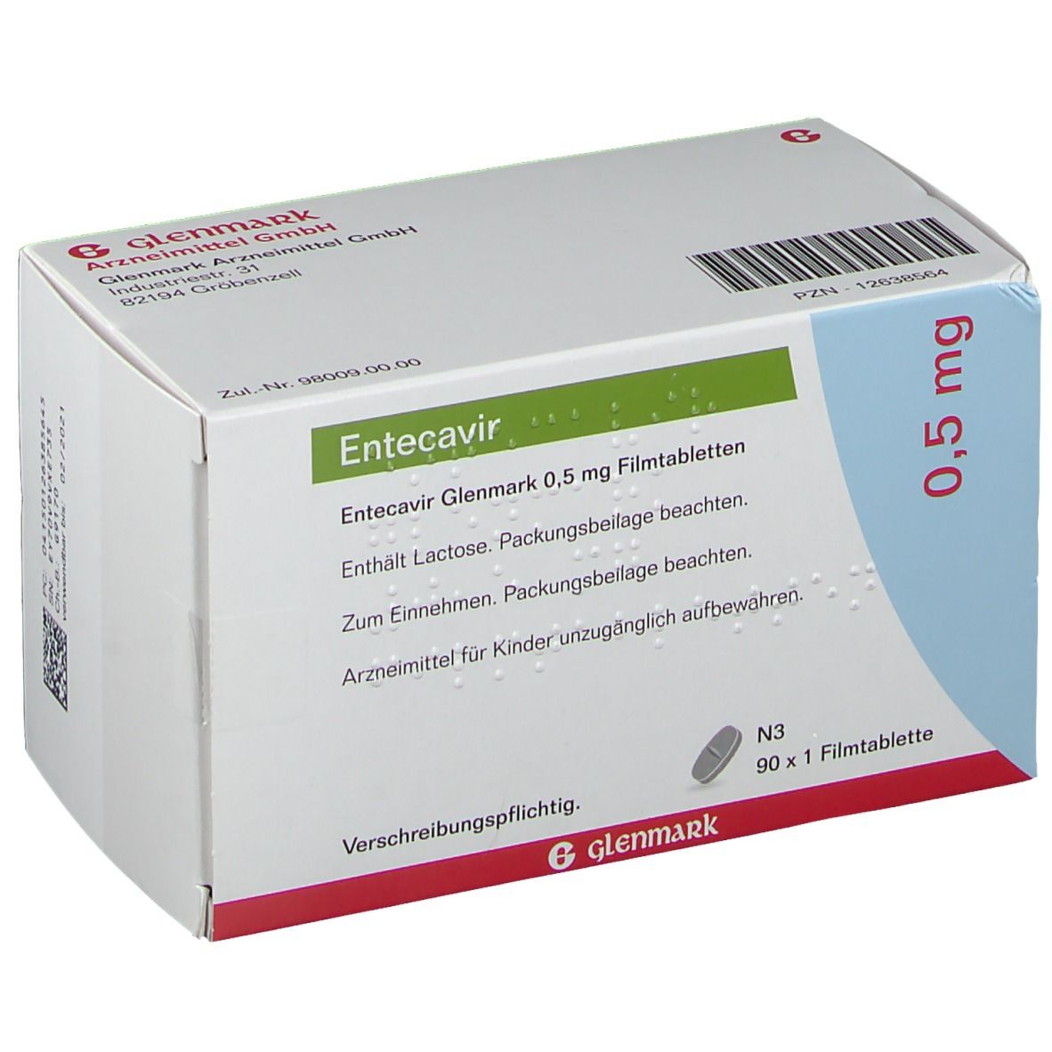 Entecavir Glenmark 0,5 mg