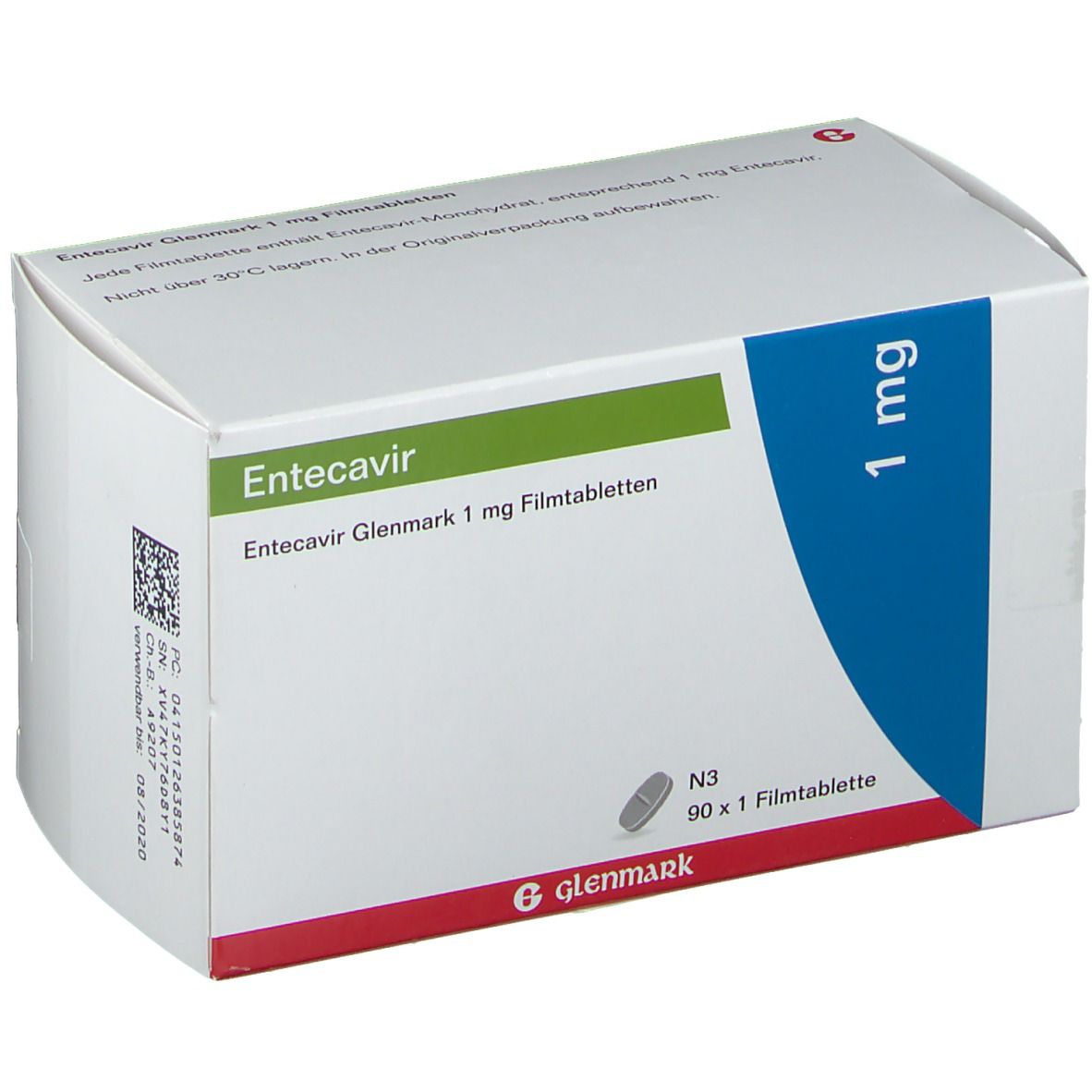 Entecavir Glenmark 1 mg