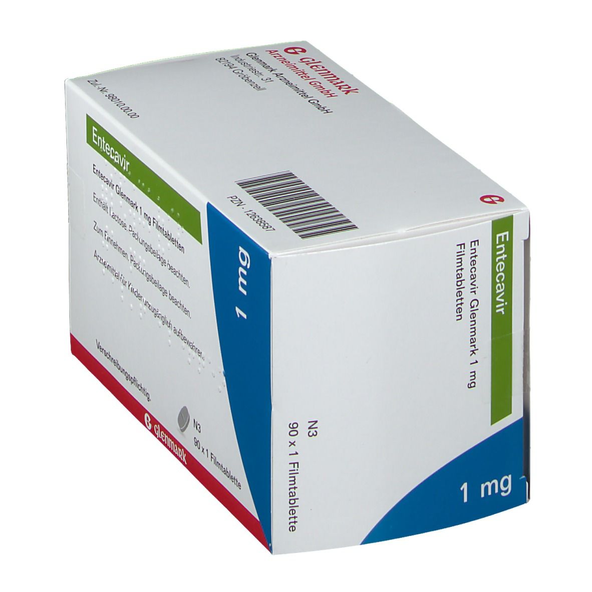 Entecavir Glenmark 1 mg