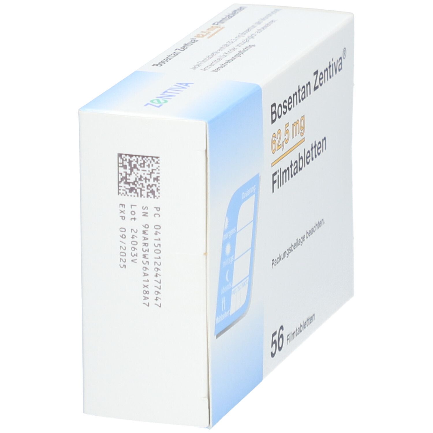 Bosentan Zentiva 62,5 mg Filmtabletten 56 St