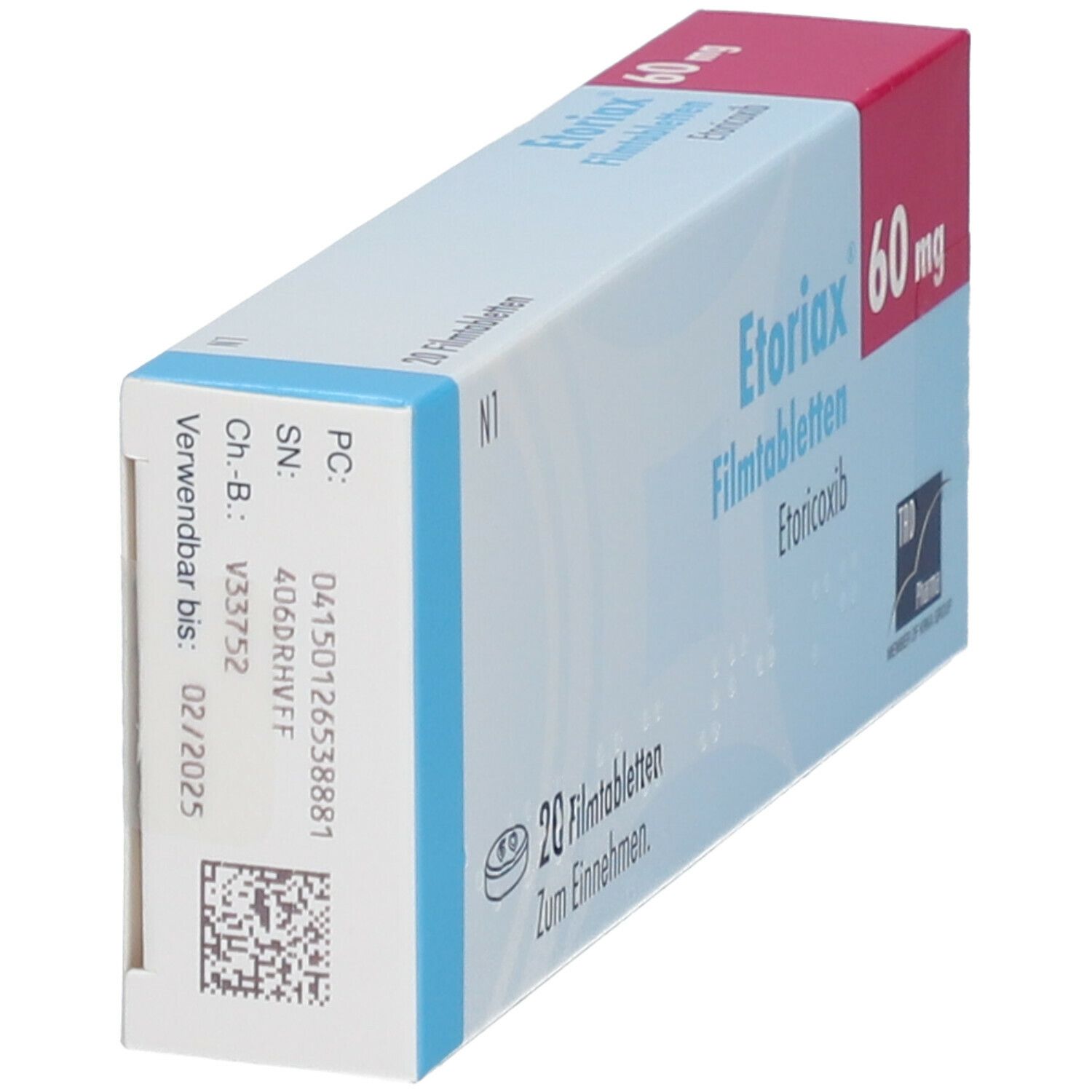 Etoriax 60 mg Filmtabletten 20 St