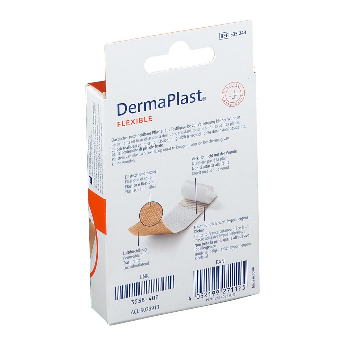 DermaPlast® FLEXIBLE Wundpflaster 6 cm x 10 cm