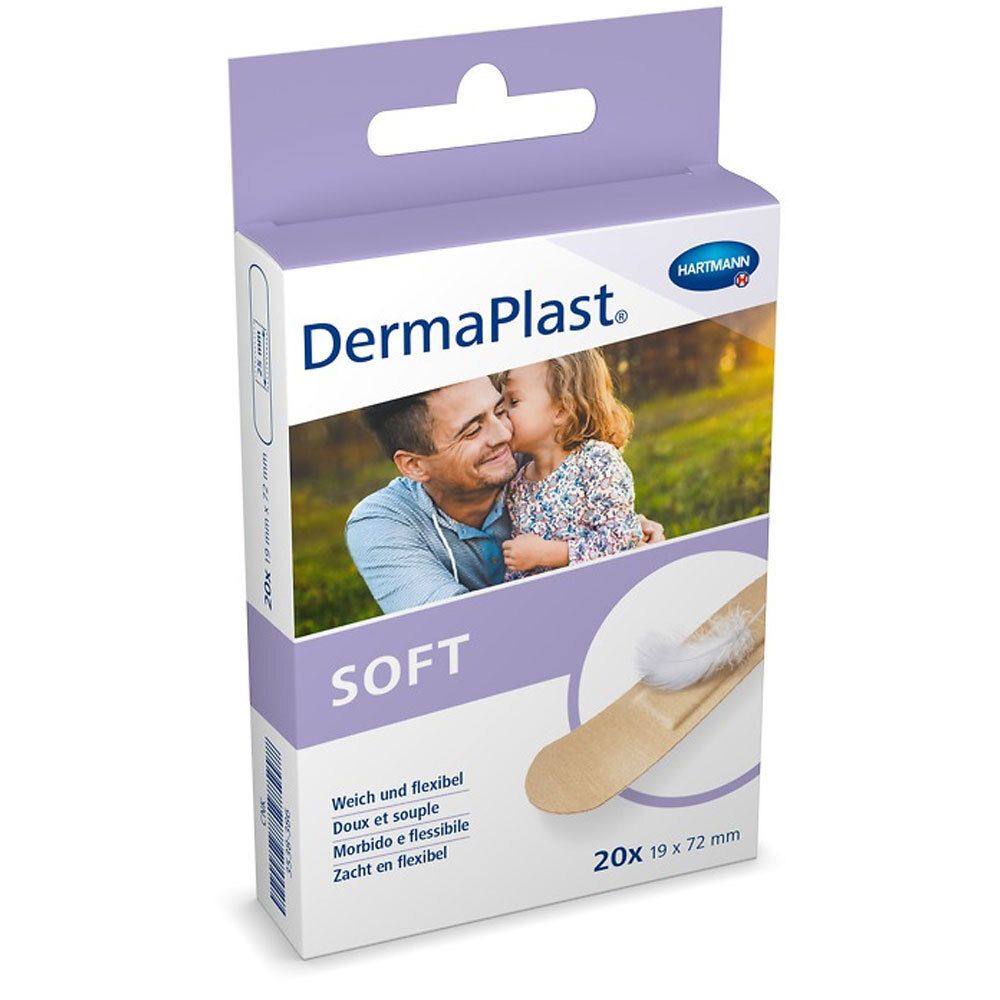 DermaPlast® Soft Pflasterstrips 19 x 72 mm