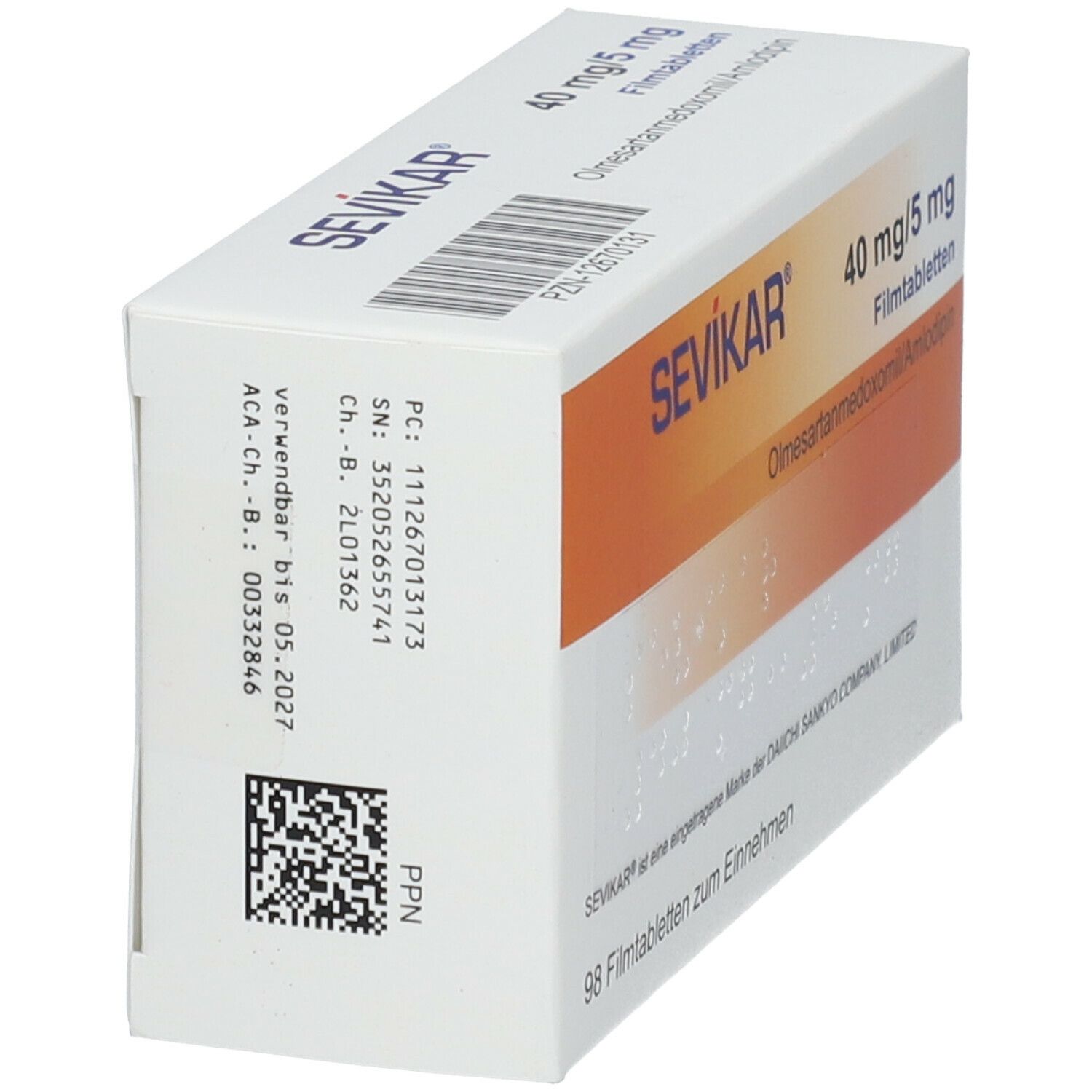 Sevikar 40 mg/5 mg Filmtabletten 98 St