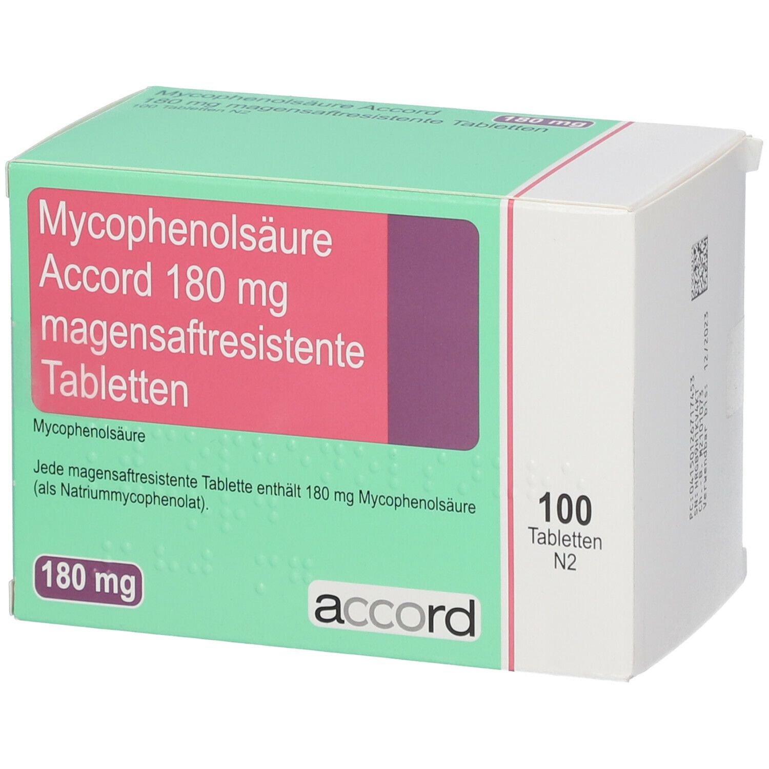 Mycophenolsaeure Acc 180Mg