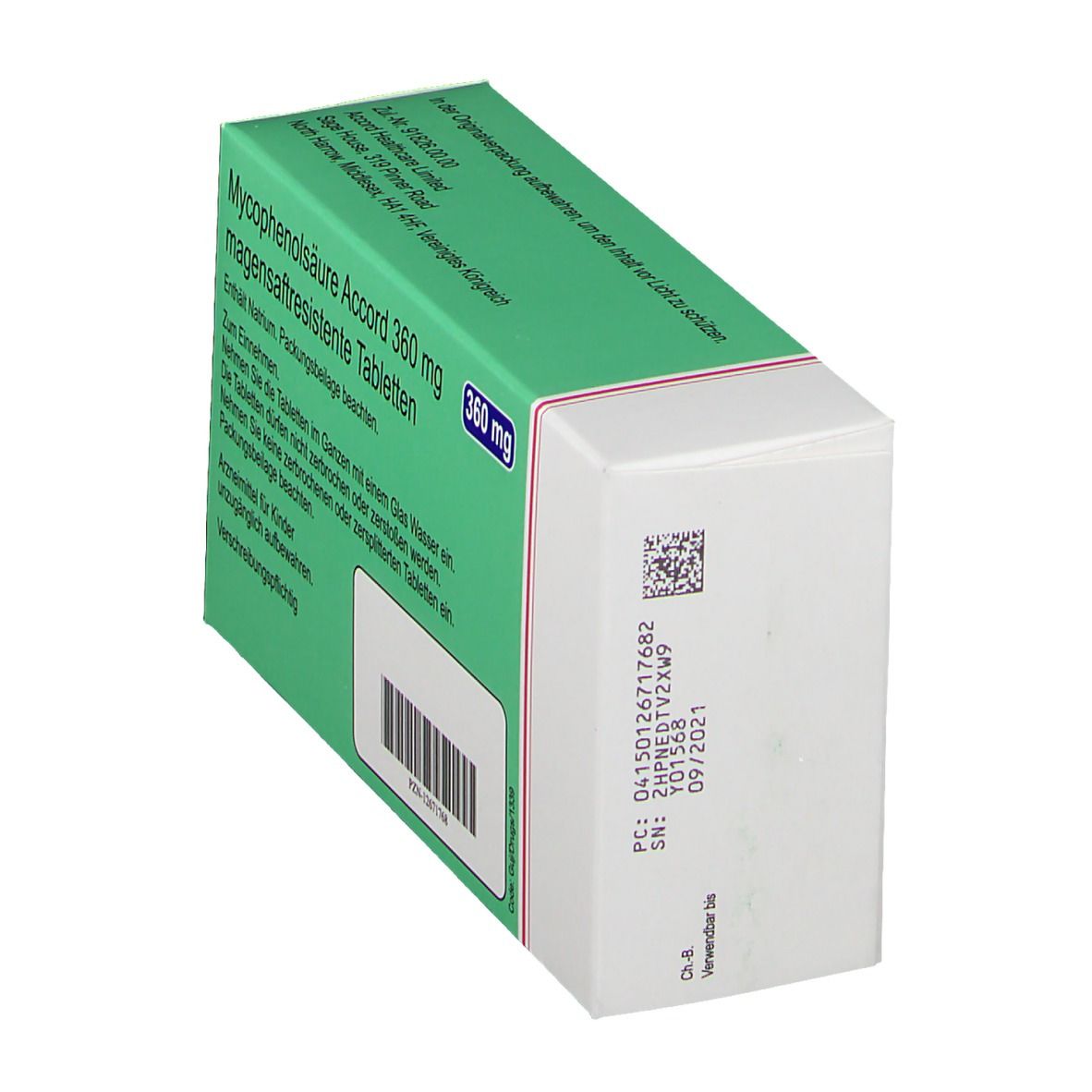 Mycophenolsäure Accord 360 mg