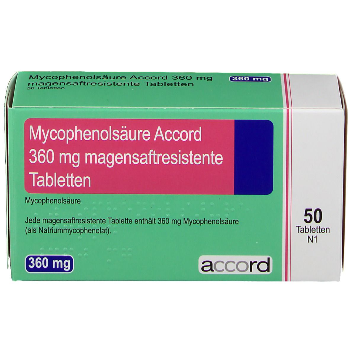 Mycophenolsäure Accord 360 mg