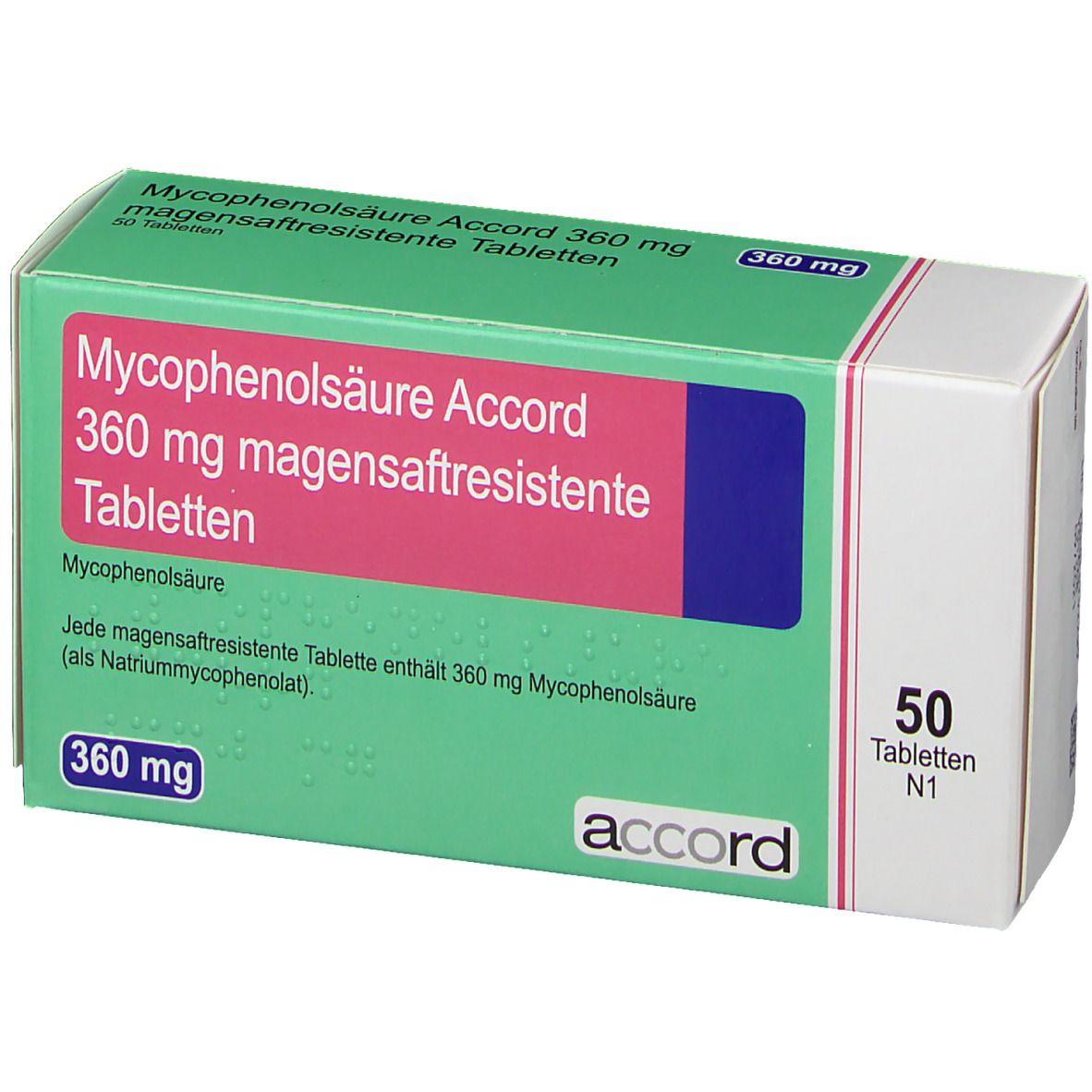 Mycophenolsäure Accord 360 mg