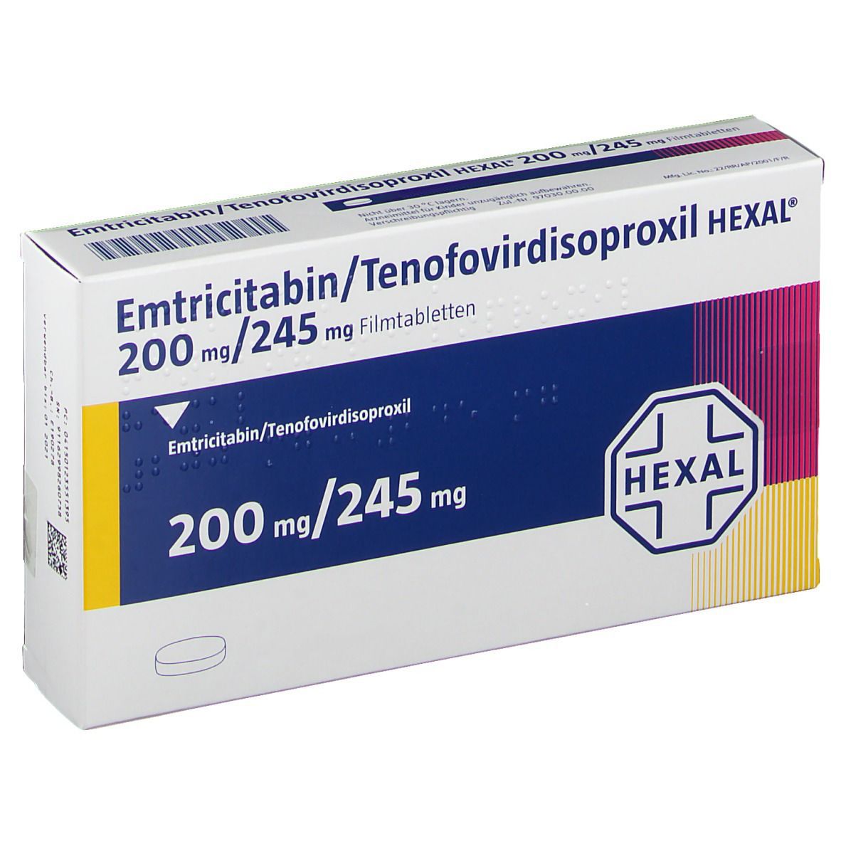 Emtricitabin/ Tenofovirdisoproxil HEXAL® 200 mg/245 mg