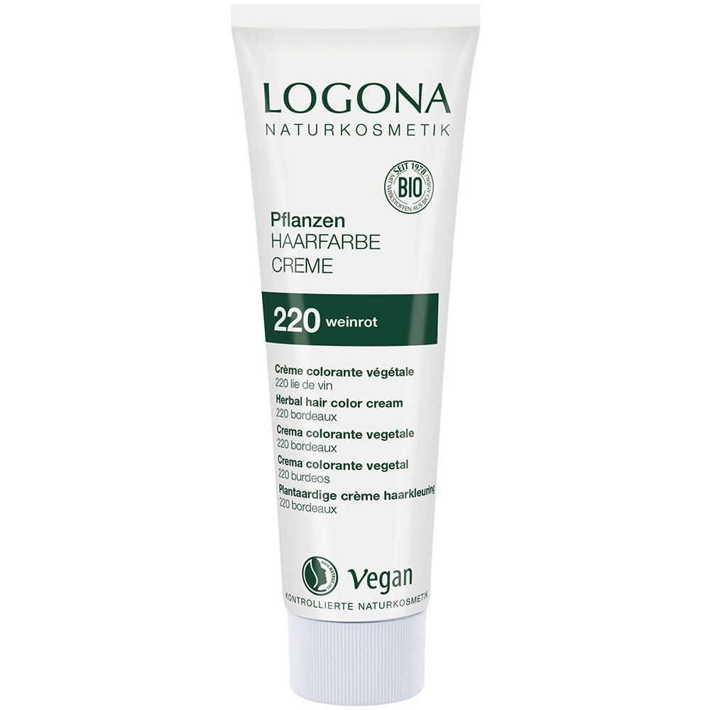 LOGONA - 220 Weinrot Creme ml Pflanzen-Haarfarbe APOTHEKE Naturkosmetik 150 SHOP