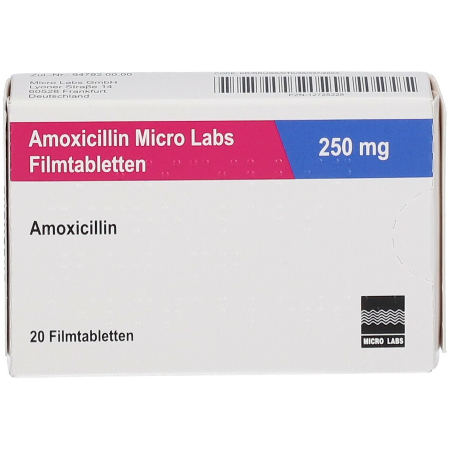 Amoxicillin Micro Labs 250 mg