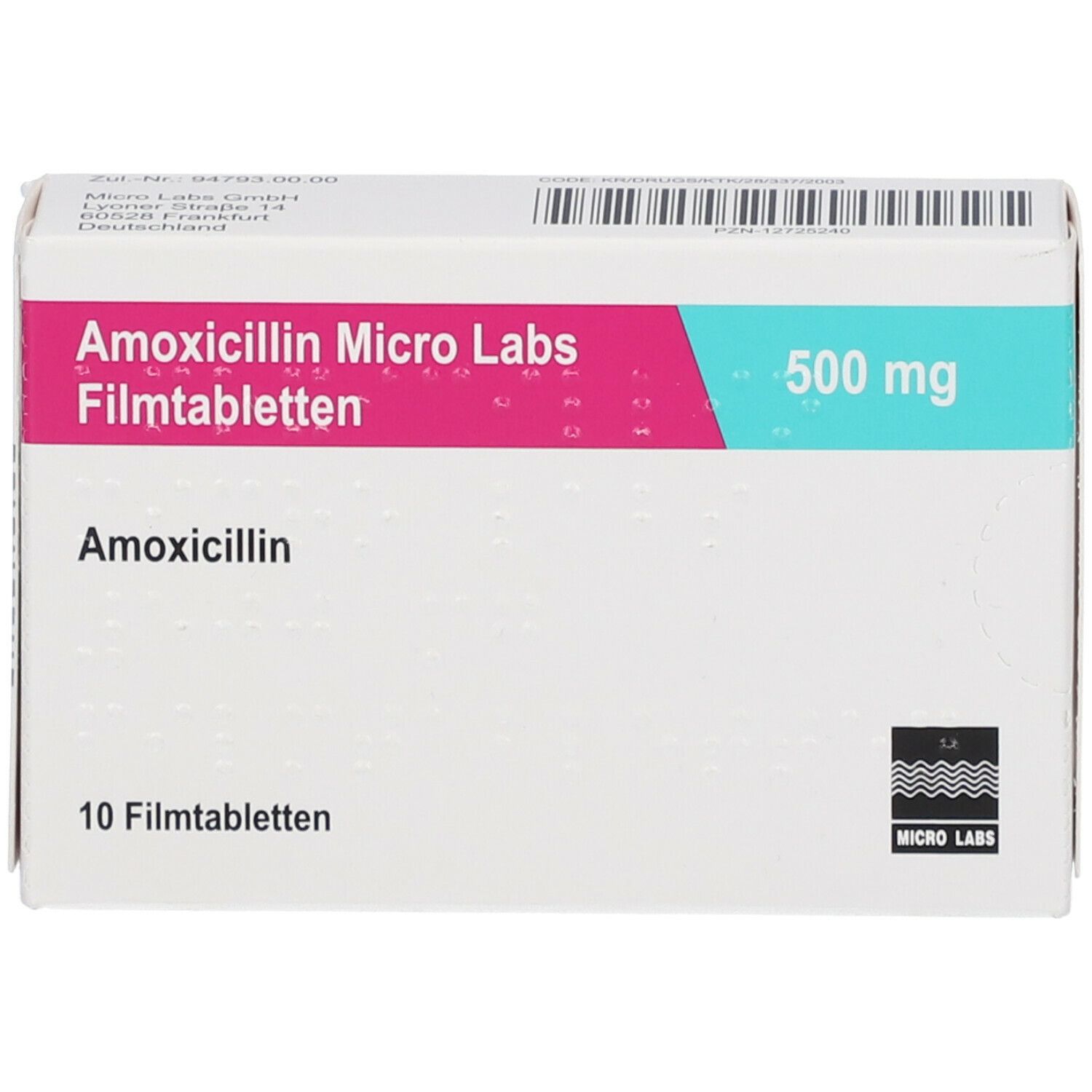 Amoxicillin-Micro Labs 500 mg