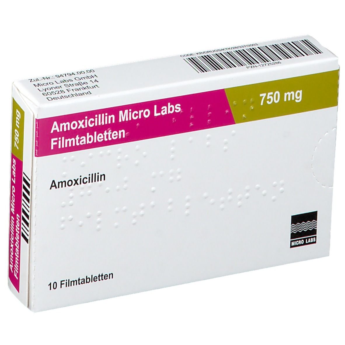 Amoxicillin Micro Labs 750 mg