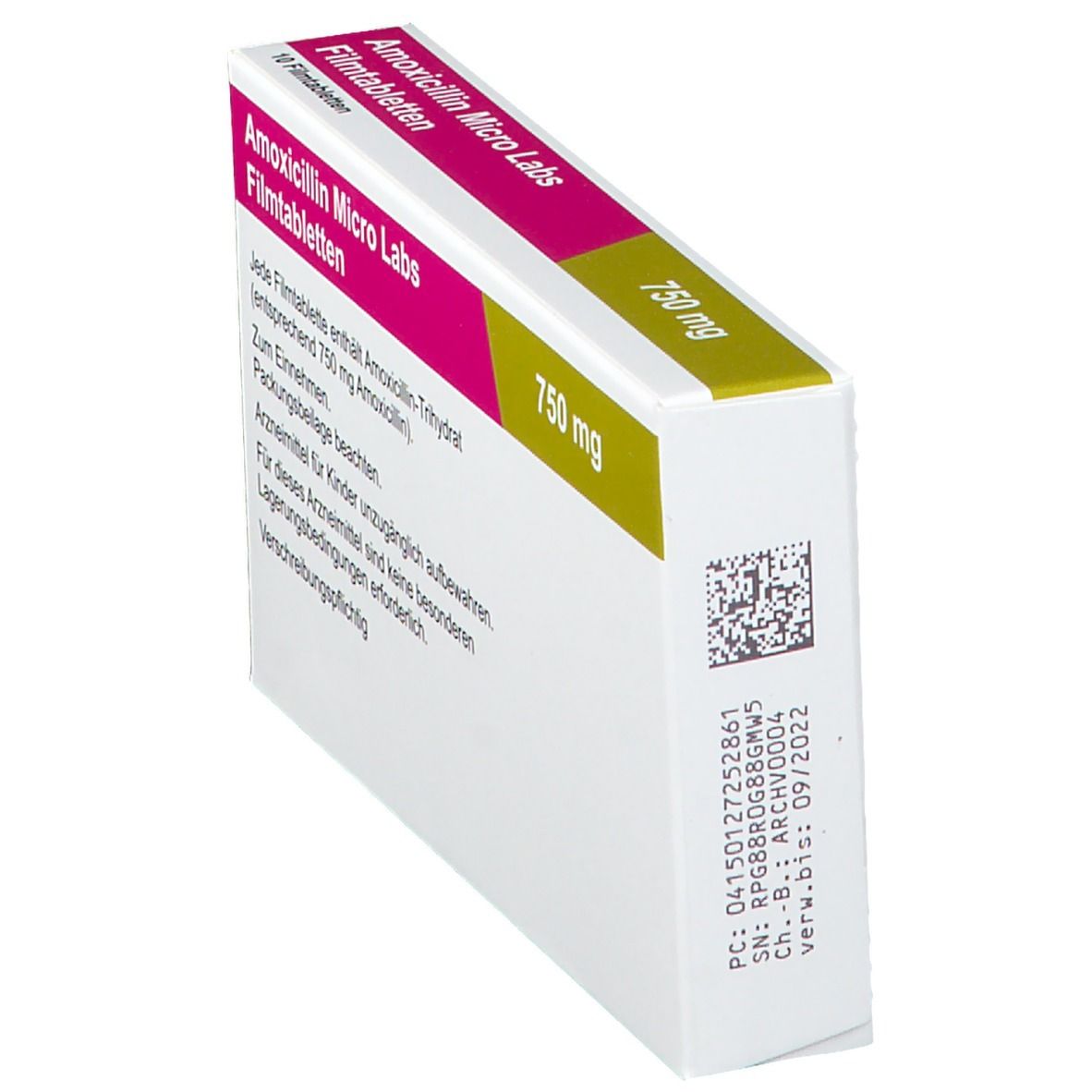 Amoxicillin Micro Labs 750 mg