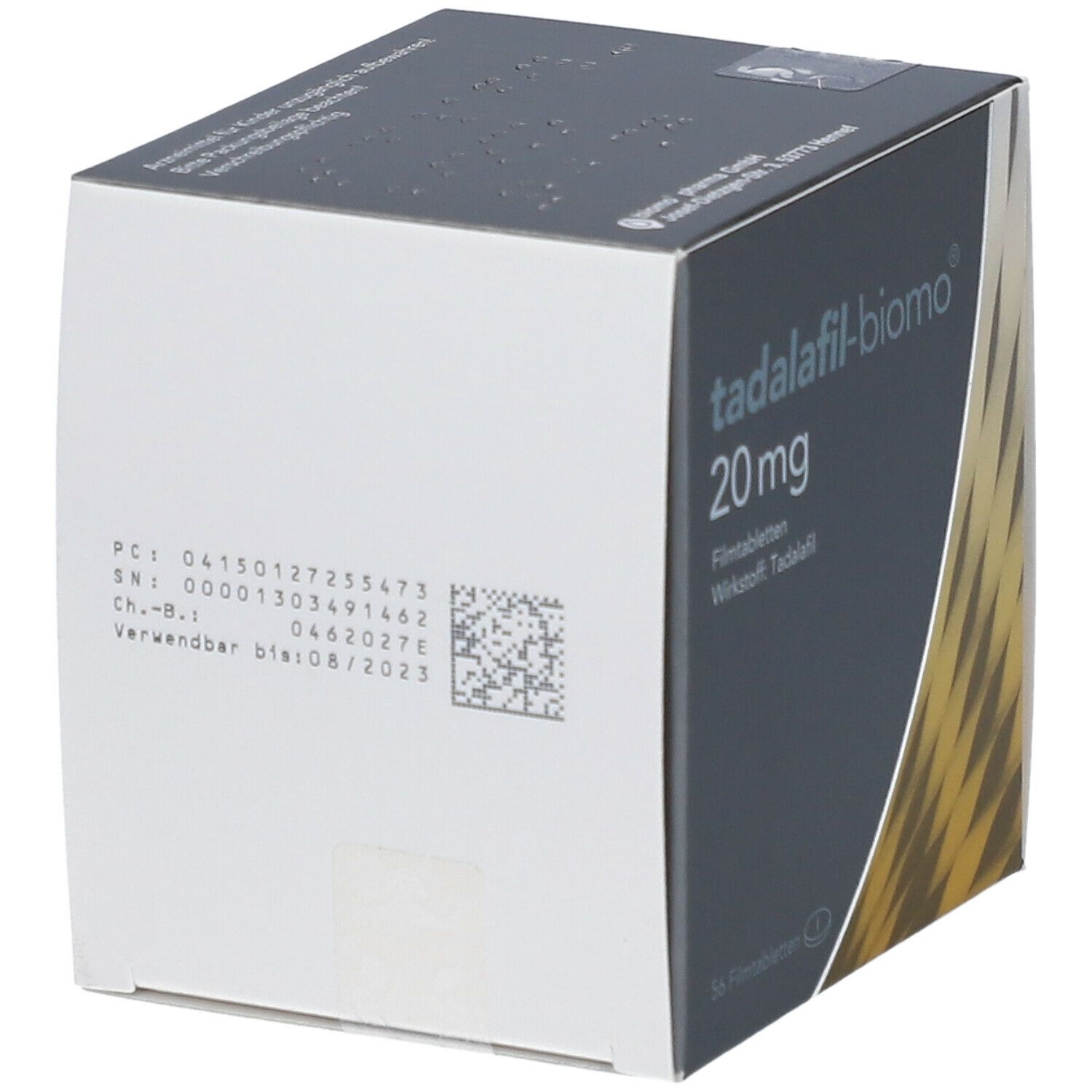 TADALAFIL-biomo 20 mg Filmtabletten 56 St