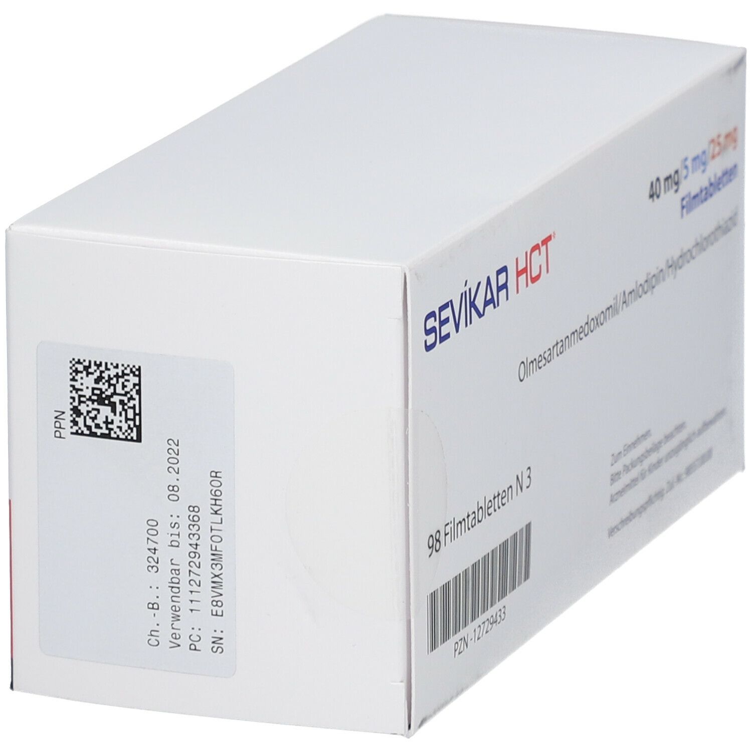 Sevikar HCT 40 mg/5 mg/25 mg