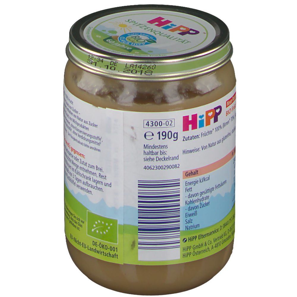 HiPP Williams-Christ-Birnen mit Apfel