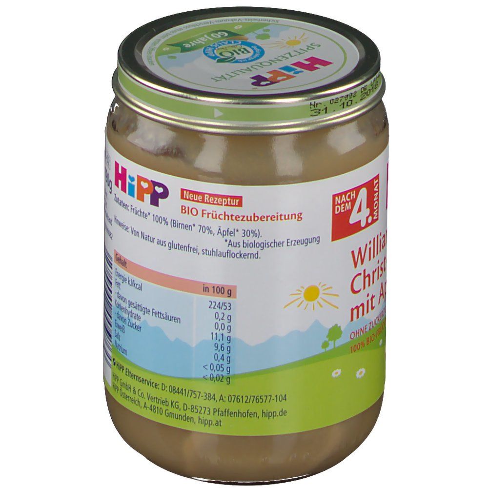 HiPP Williams-Christ-Birnen mit Apfel