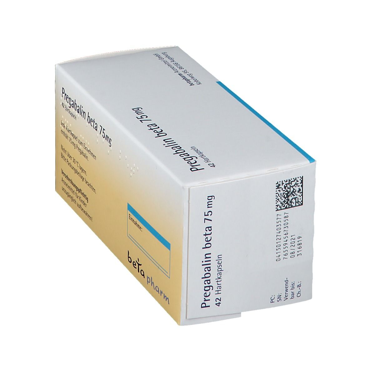 Pregabalin beta 75 mg