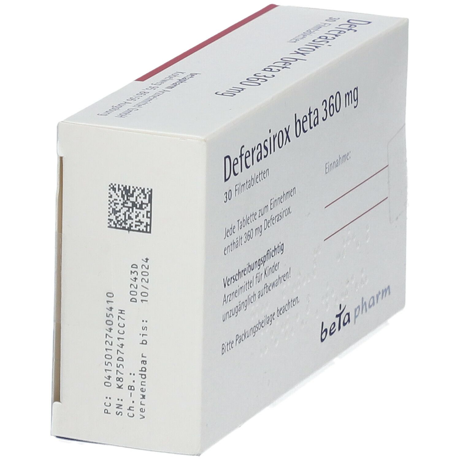 DEFERASIROX beta 360 mg Filmtabletten