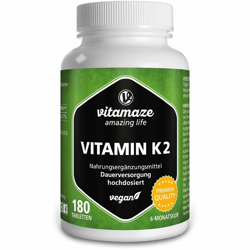 Vitamaze Vitamin K2 200 µg hochdosiert vegan