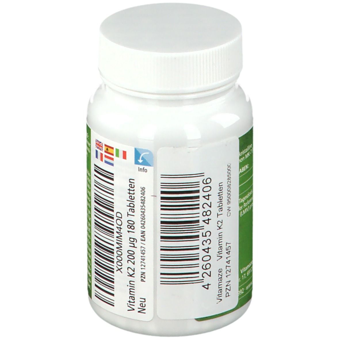 Vitamaze VITAMIN K2 200 µg hochdosiert vegan 180 St Shop Apotheke