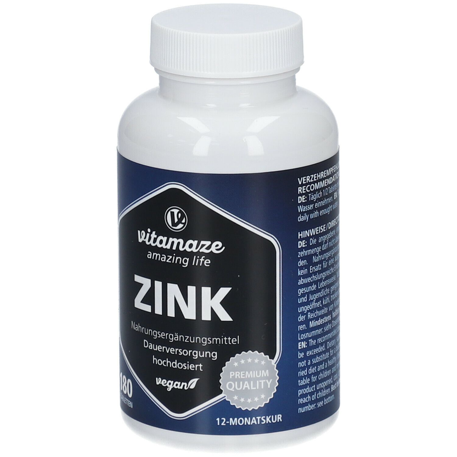 Vitamaze ZINK 25 mg hochdosiert vegan