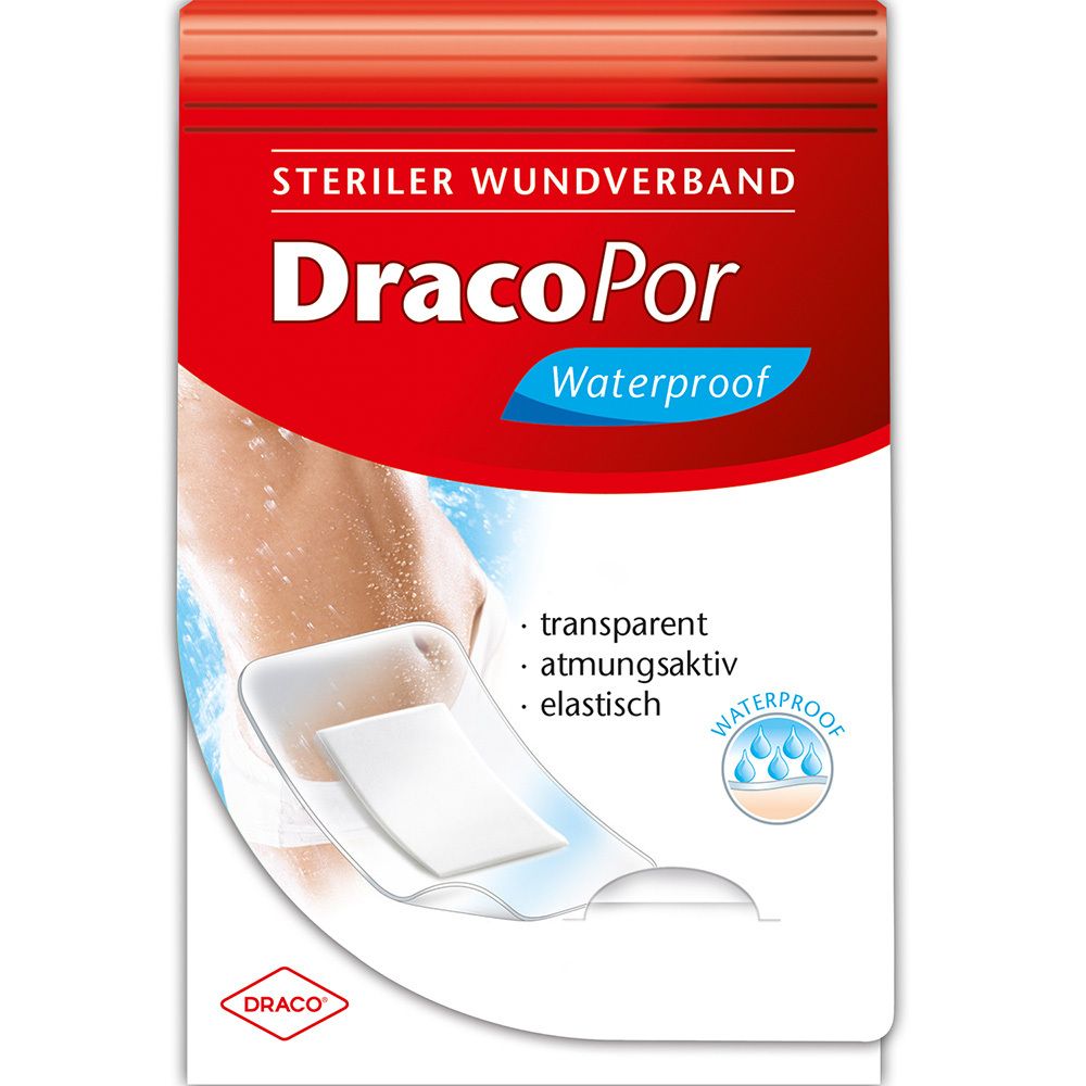 DracoPor Waterproof Wundverband 10 cm x 20 cm steril