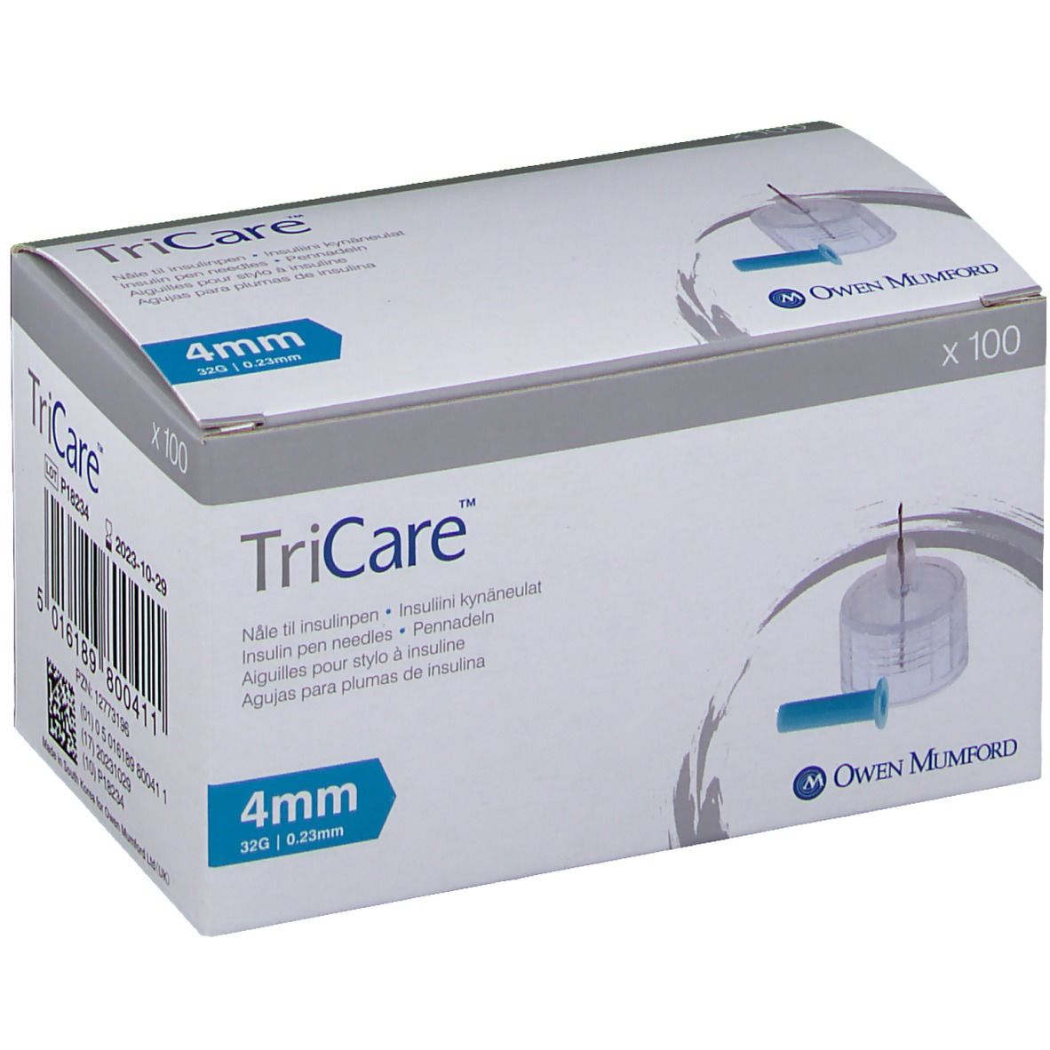 Tricare Pen-Nadeln 4 mm 100 St Kanüle