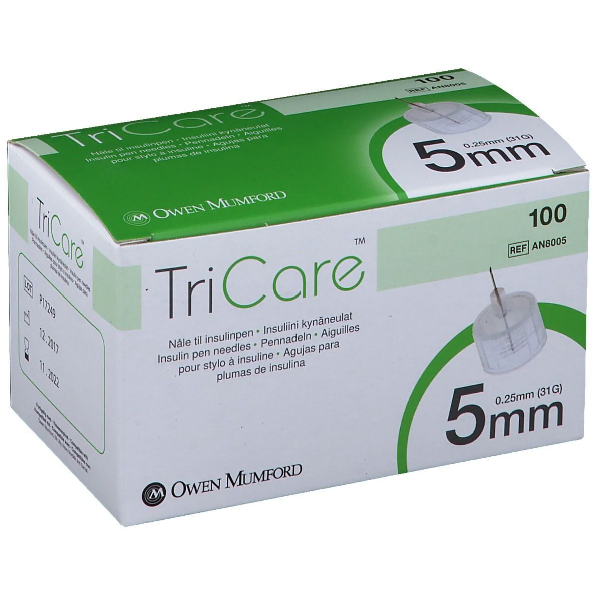TriCare Pen-Nadeln 5 mm 0.25 mm 31G
