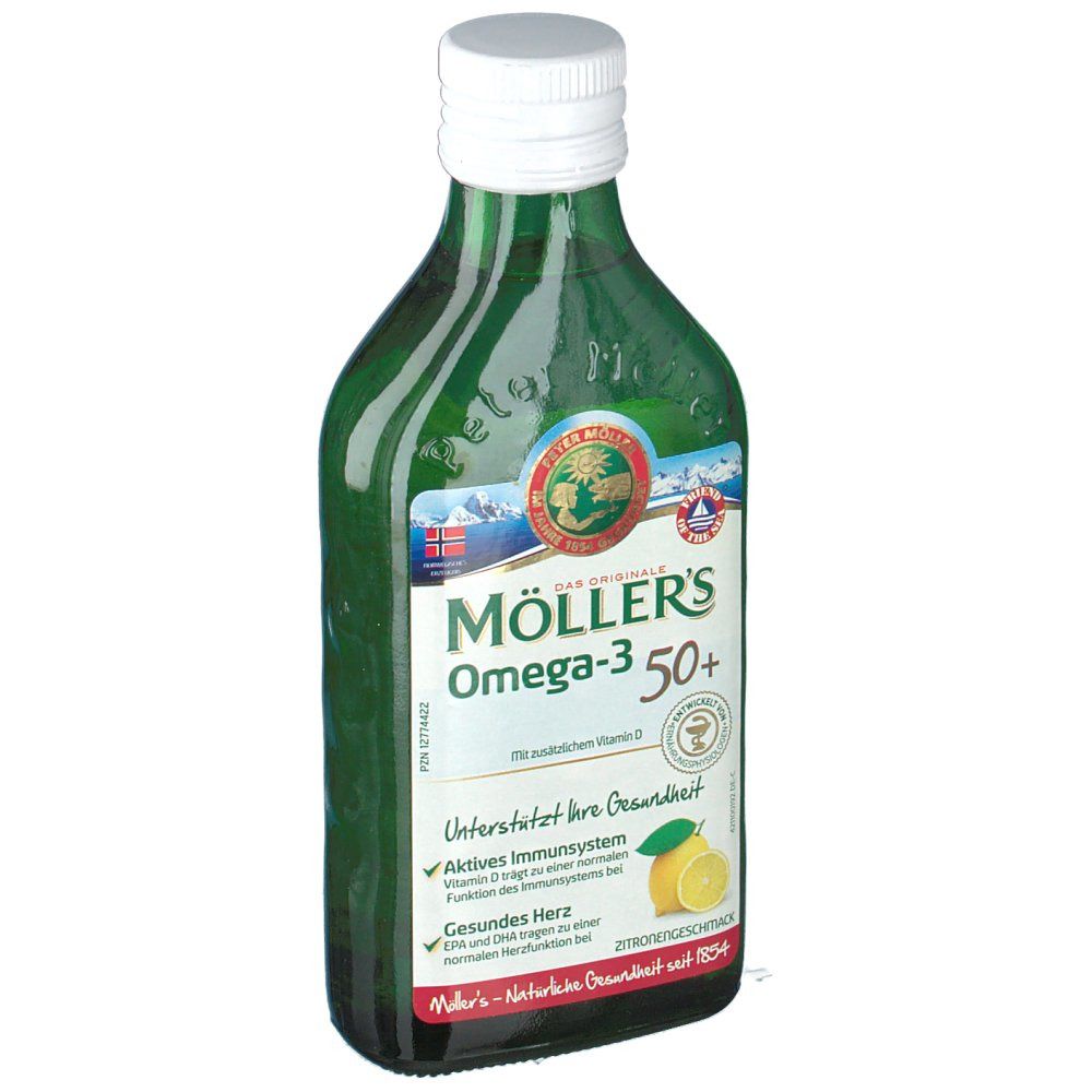 MÖLLER´S Omega-3 für 50+ Zitronengeschmack Öl