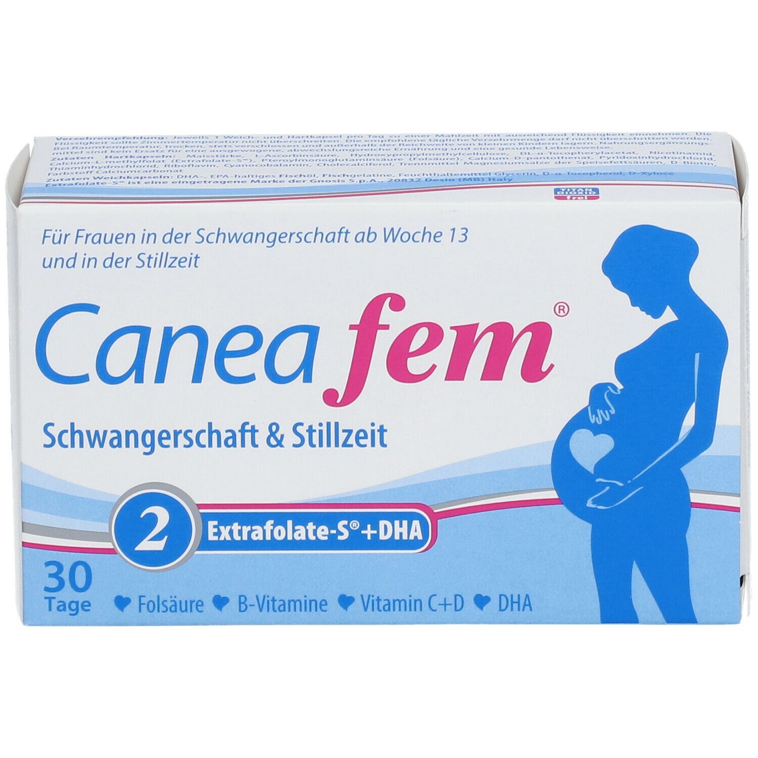 CANEAFEM 2 Extrafolate-S+DHA Kapseln Schwangerschaft & Stillzeit