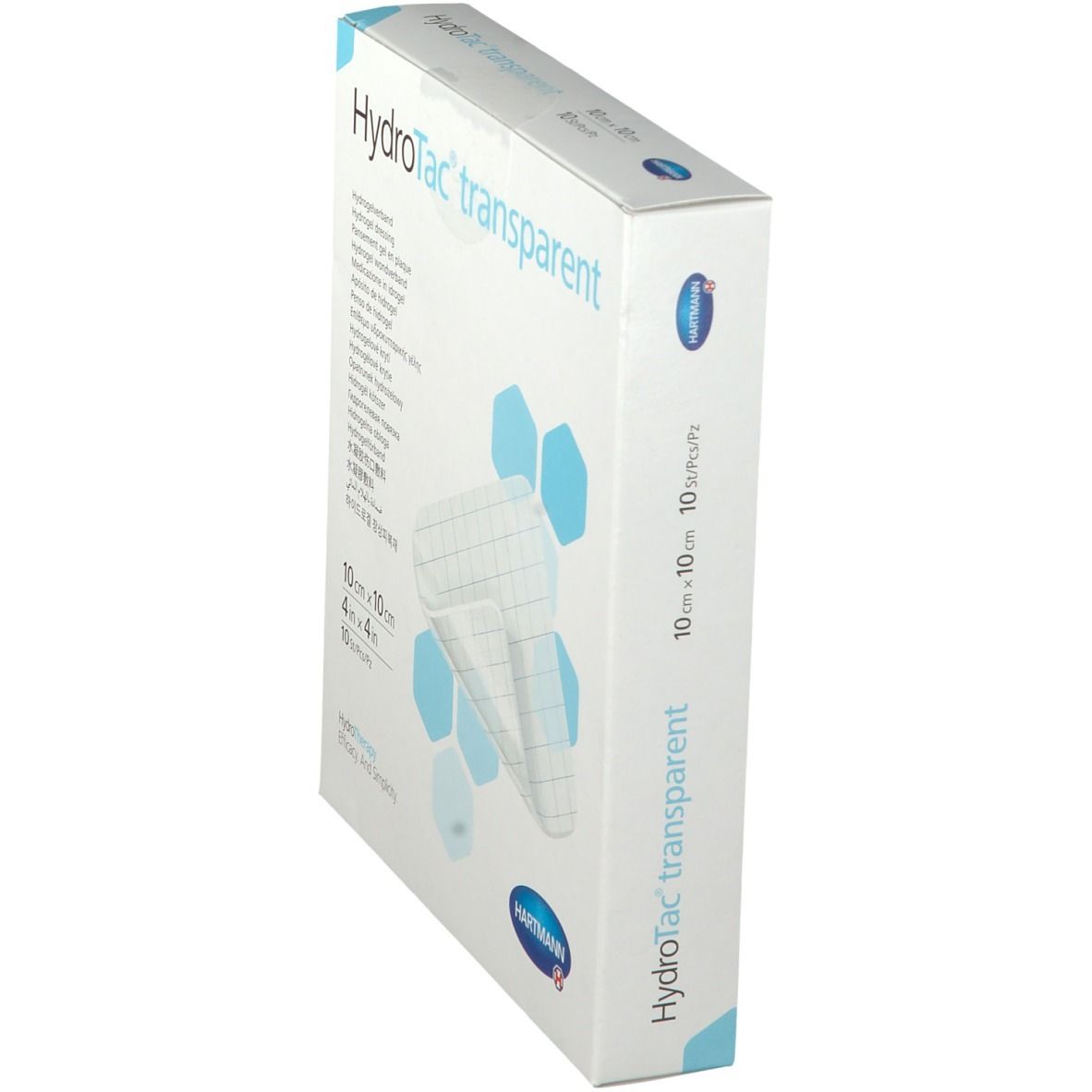 Hydrotac transparent Hydrogelverb.10x10 cm 10 St Verband