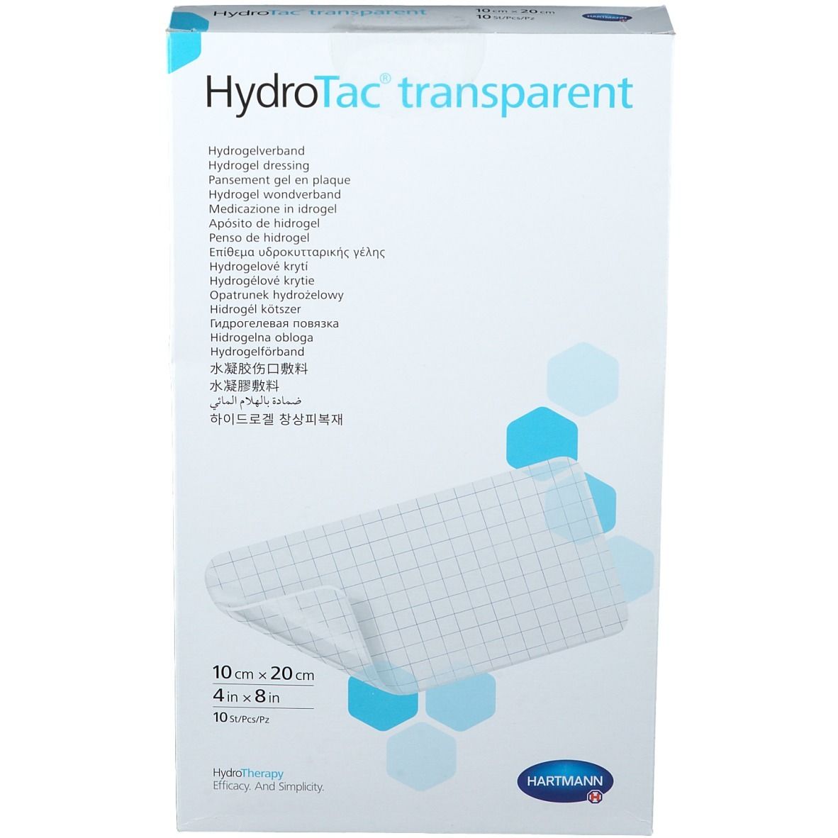 HydroTac® transparent 10 x 20 cm