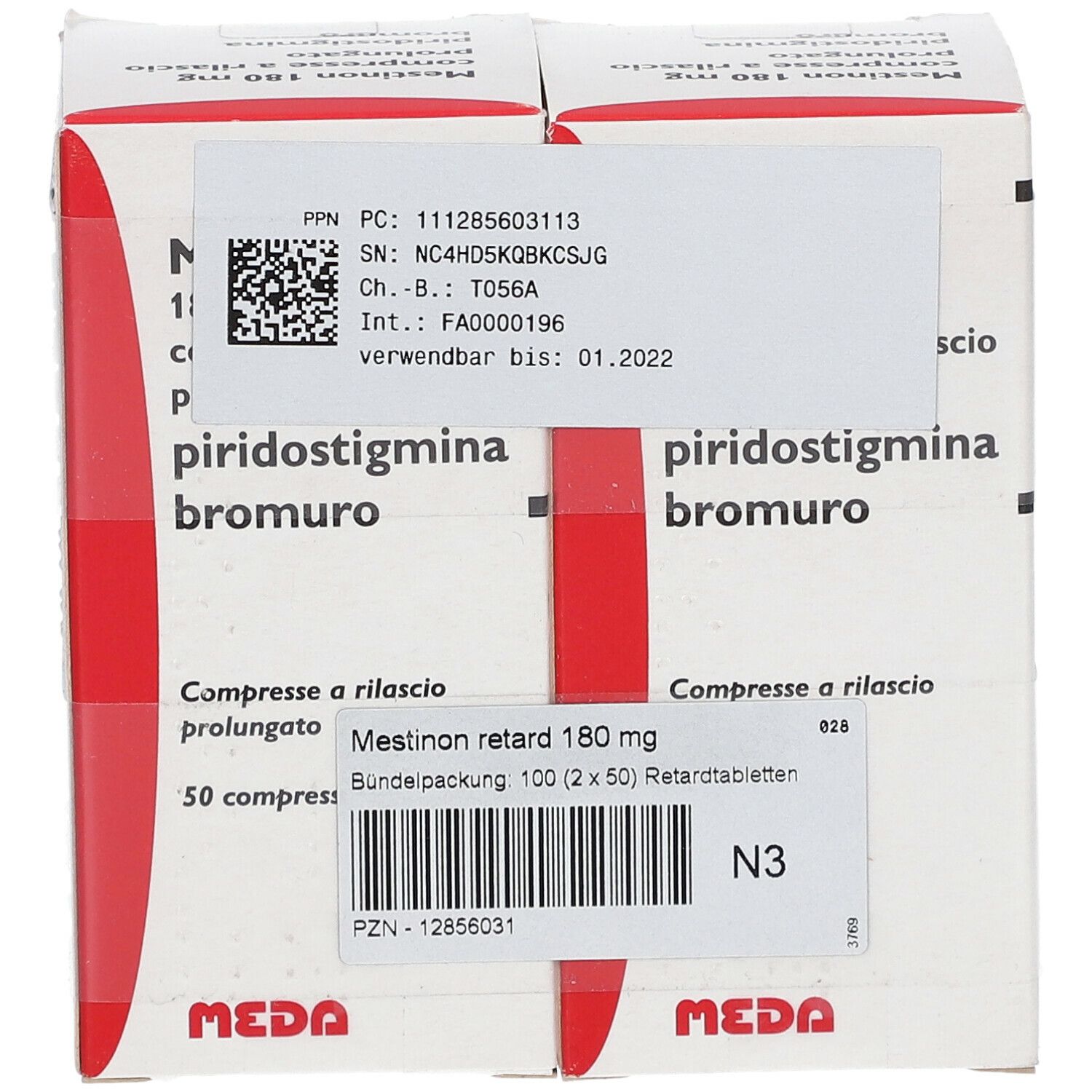 Mestinon Retard 180 mg Retard