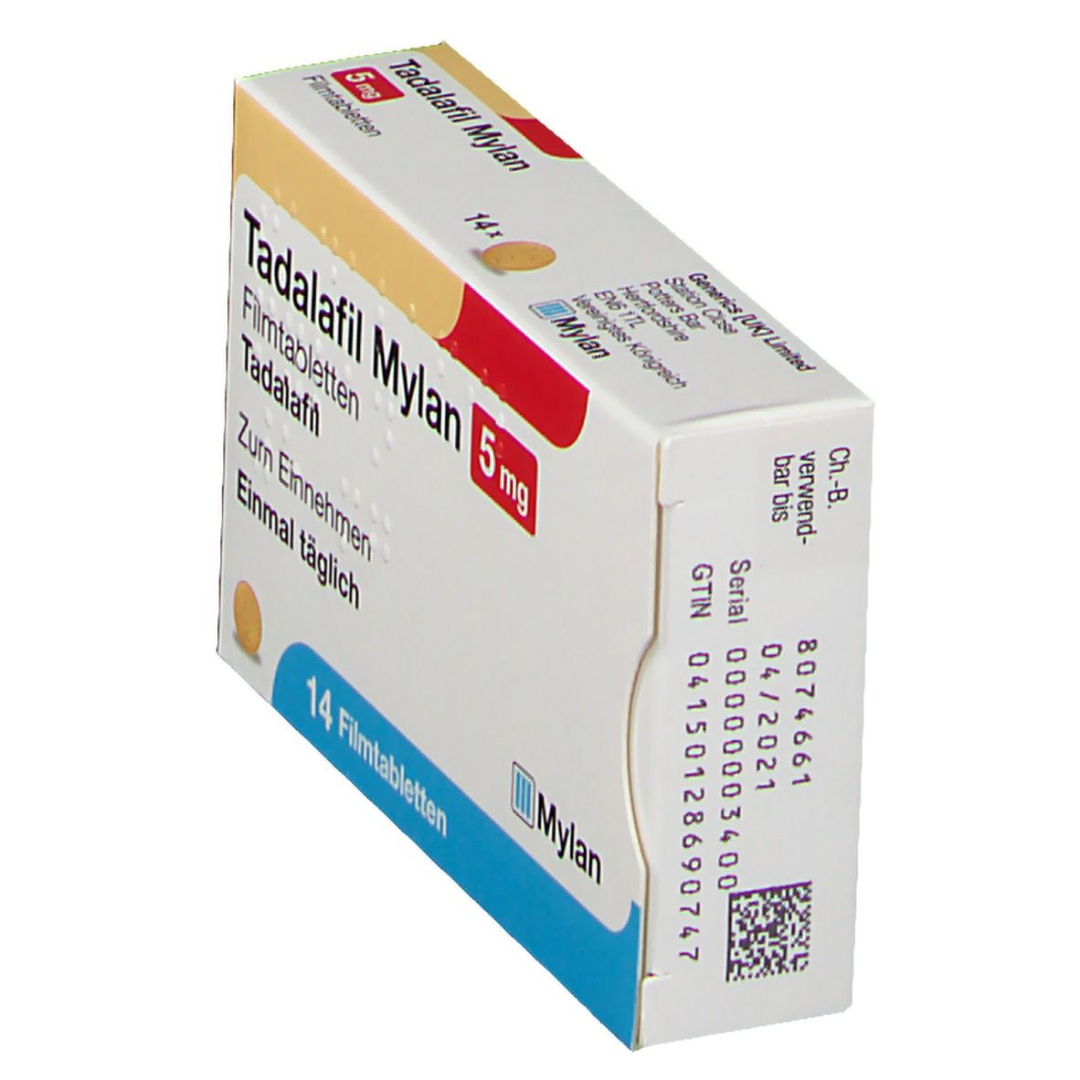 Tadalafil AL 5 mg Filmtabletten 14 St