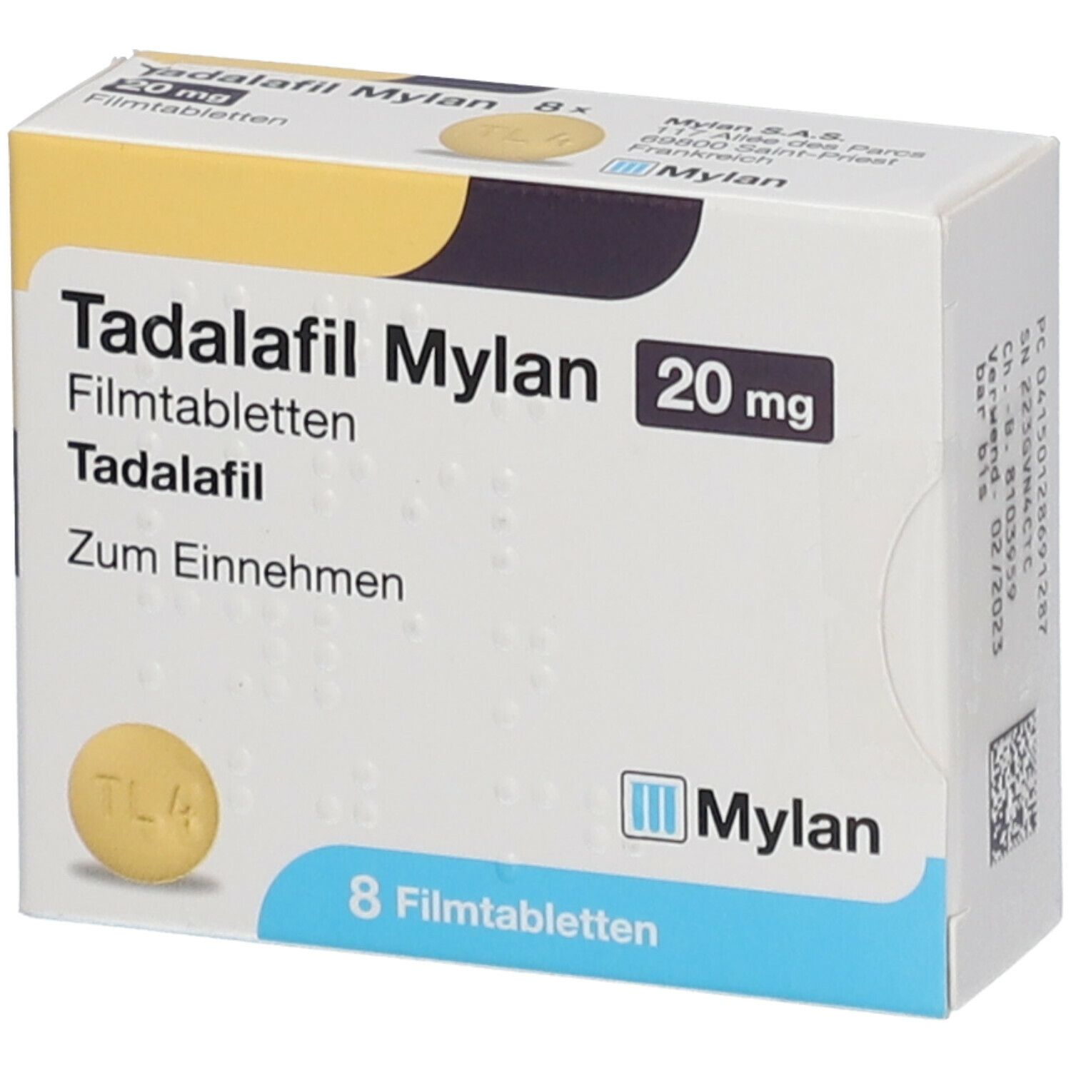 Tadalafil Mylan 20 Mg 8 Compresse Prezzo