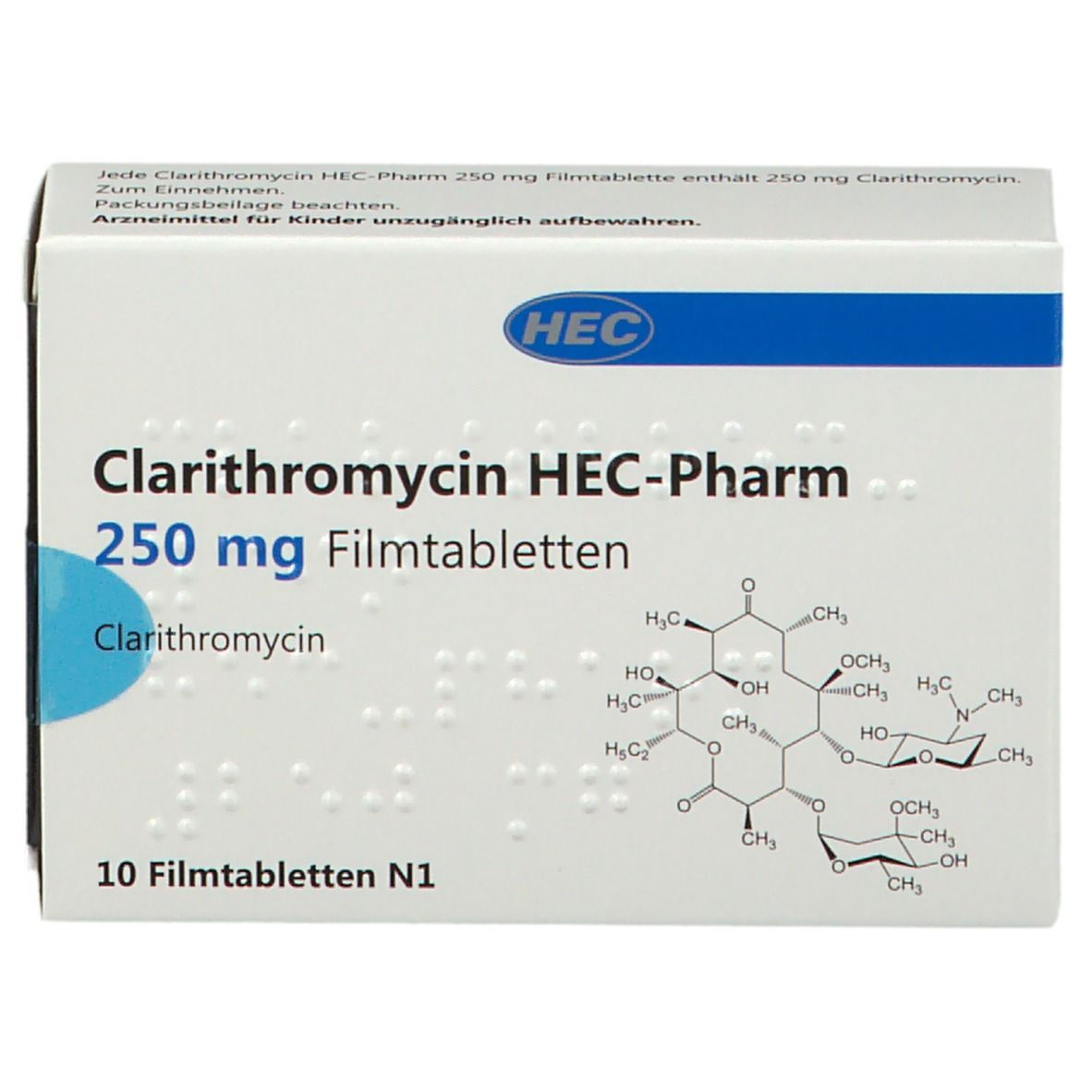 Clarithromycin HEC-Pharm 250 mg