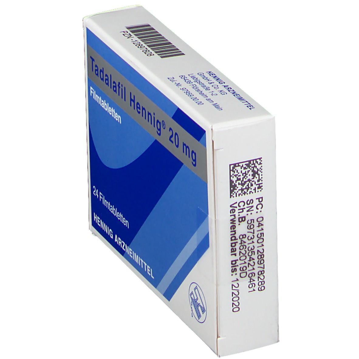 Tadalafil Hennig 20 mg Filmtabletten 24 St