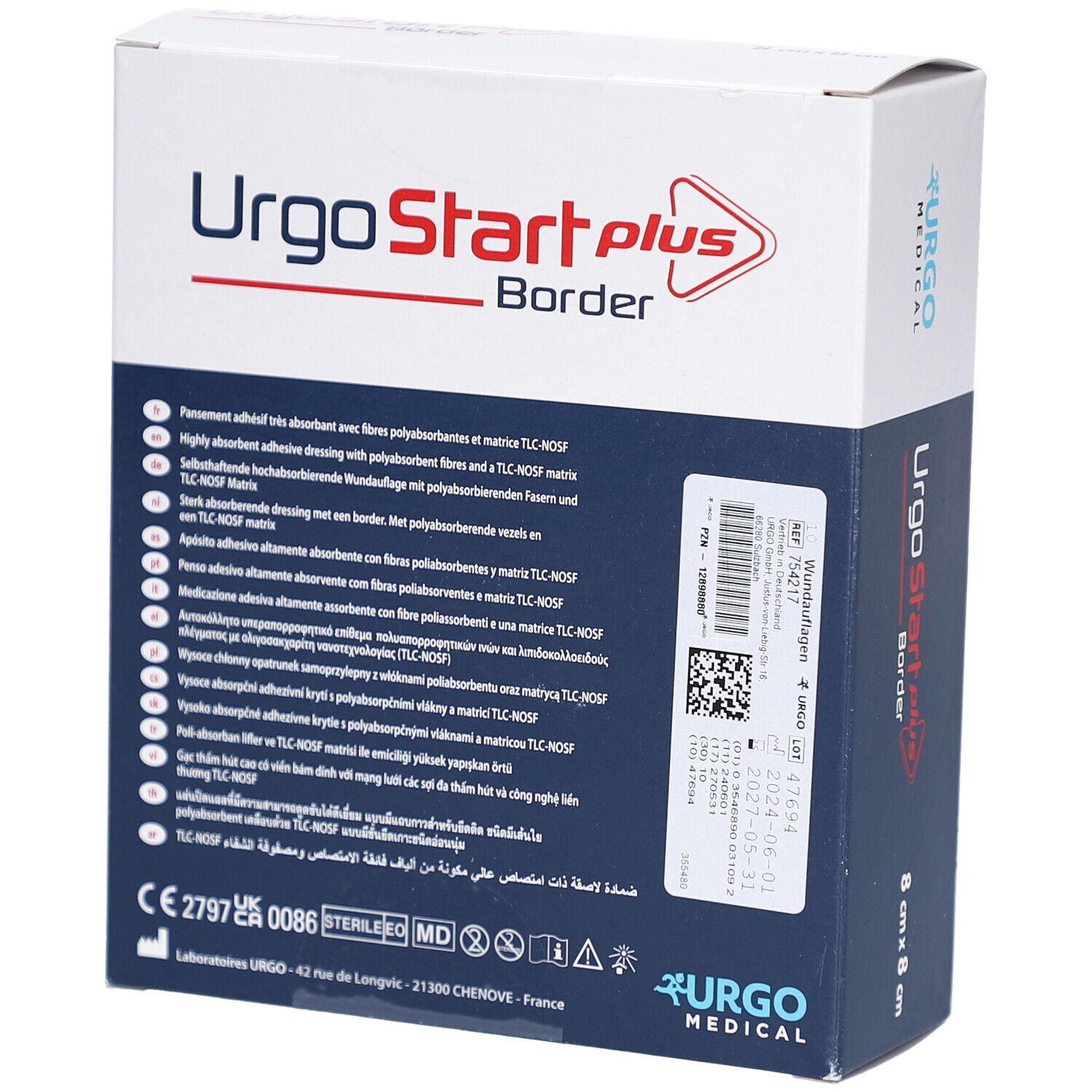 UrgoStart Plus Border 8 x 8 cm