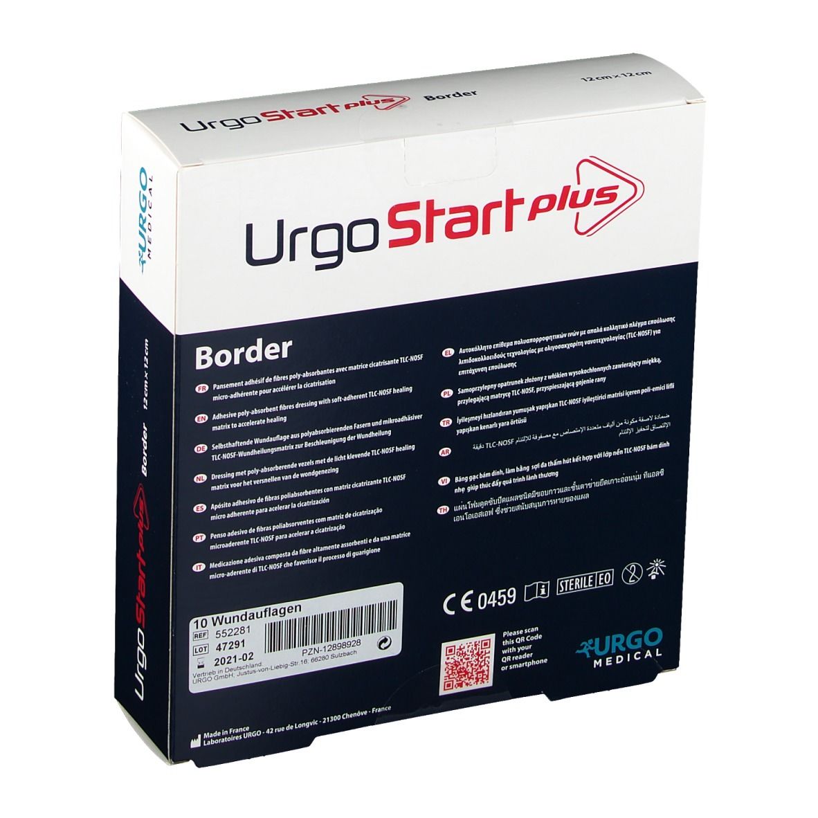 UrgoStart Plus Border 12 x 12 cm