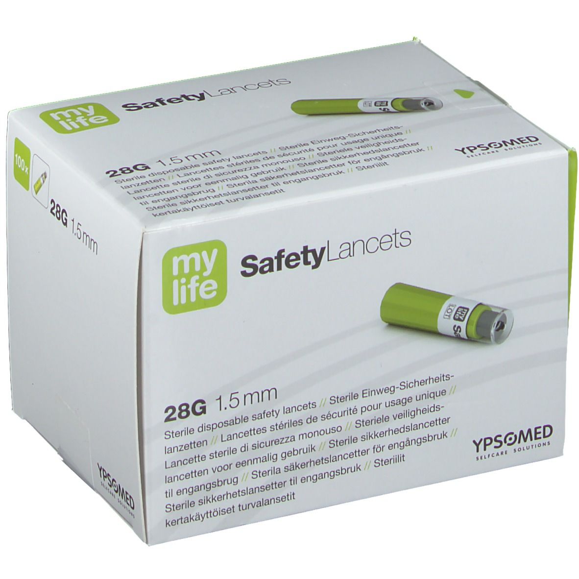 mylife SafetyLancets Comfort Sicherheitsnadeln 28G 1,5 mm