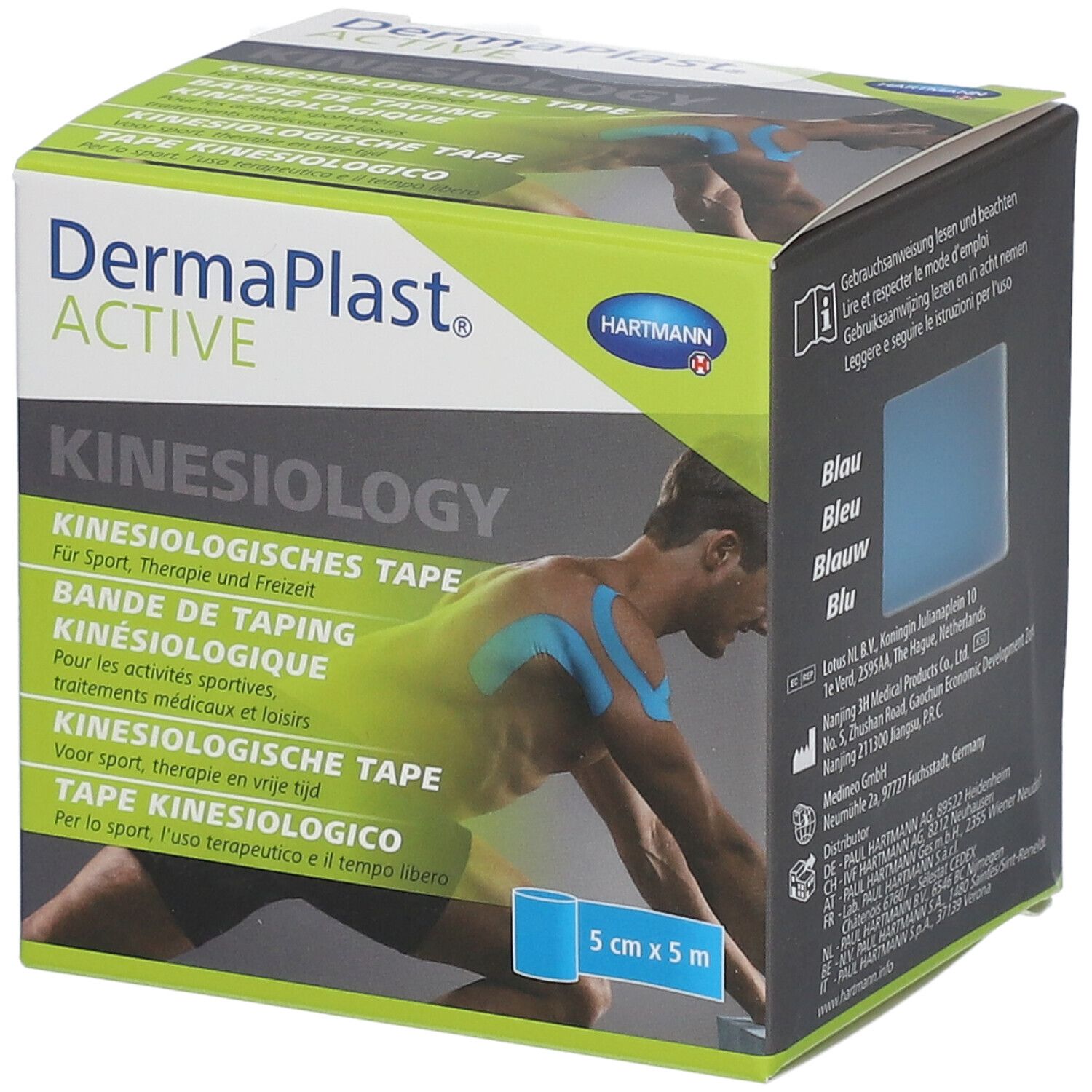 Dermaplast® Active Kinesiology Tape blau 5 cm x 5 m 1 St shopapotheke.at