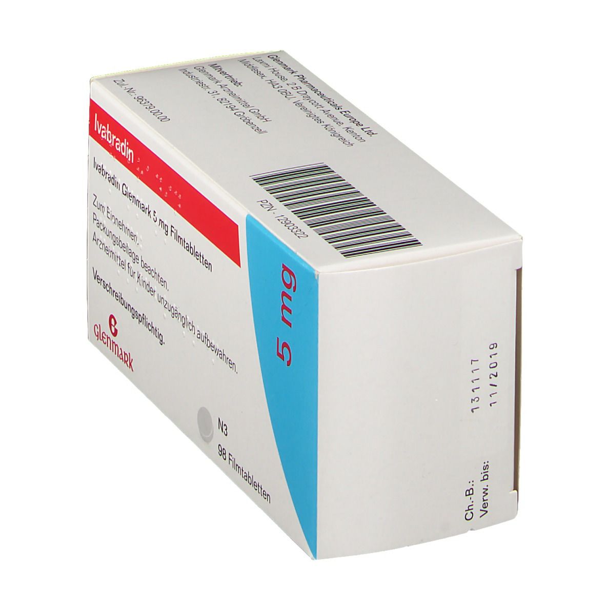 IVABRADIN Glenmark 5 mg Filmtabletten