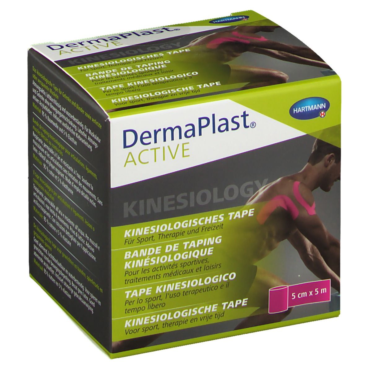 Dermaplast® Active Kinesiology Tape Pink 5 Cm X 5 M 1 St Shop Apotheke 9450