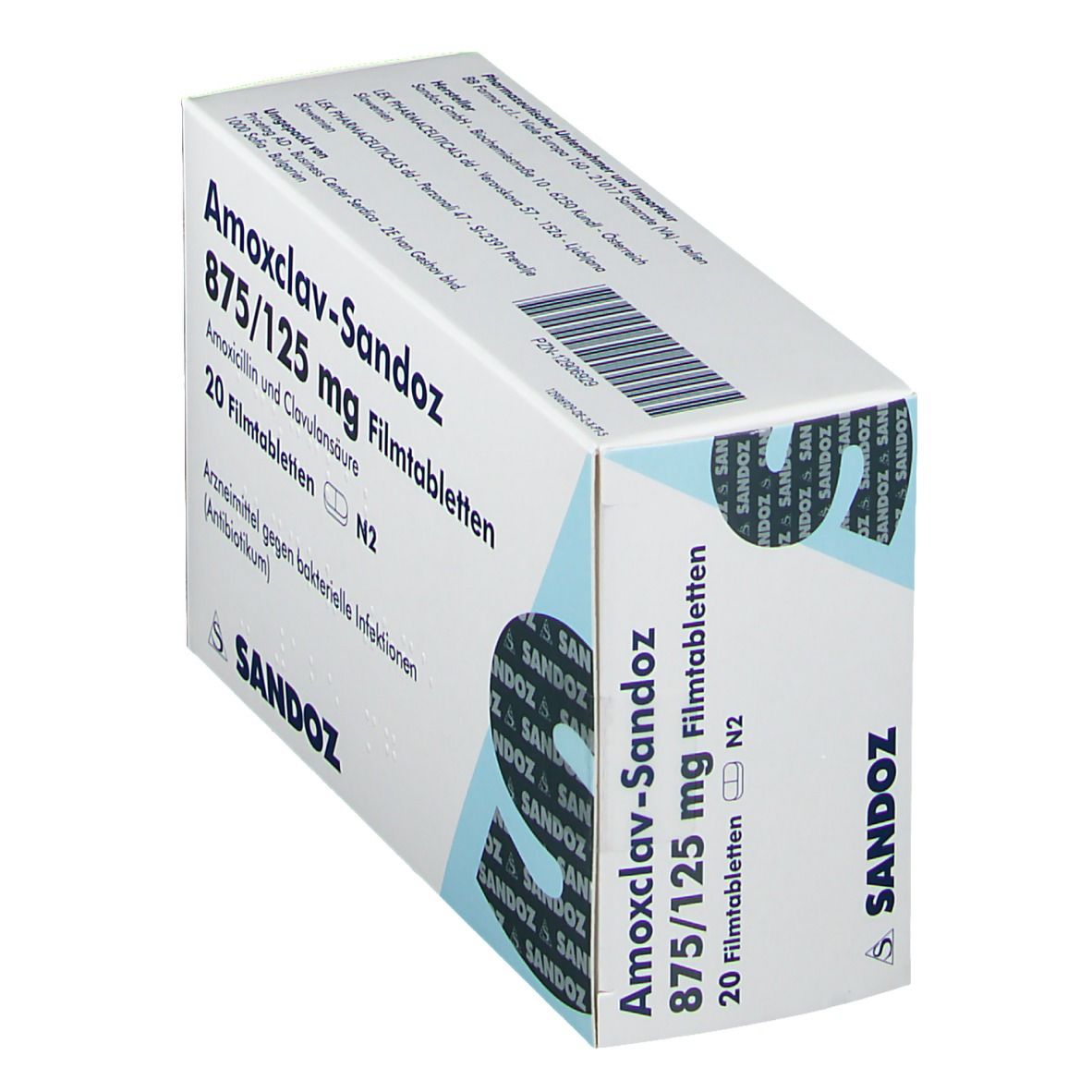 AMOXCLAV-Sandoz 875/125 mg Filmtabletten 20 St